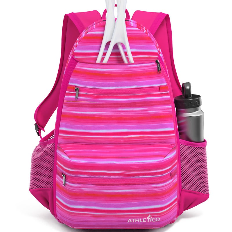 Athletico Compact City Tennis Backpack (Pink) - Image 1